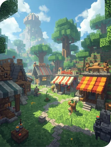 Gamified Coding with Minecraft (TradeTown)