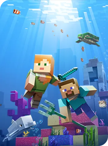 Minecraft 3 in 1 aqua 